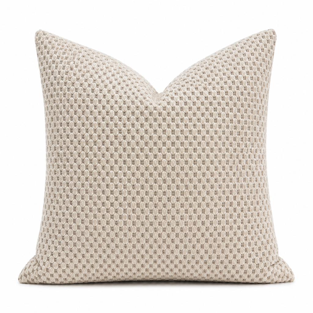 Alabaster Reserve Basket Weave luxury pillow cover