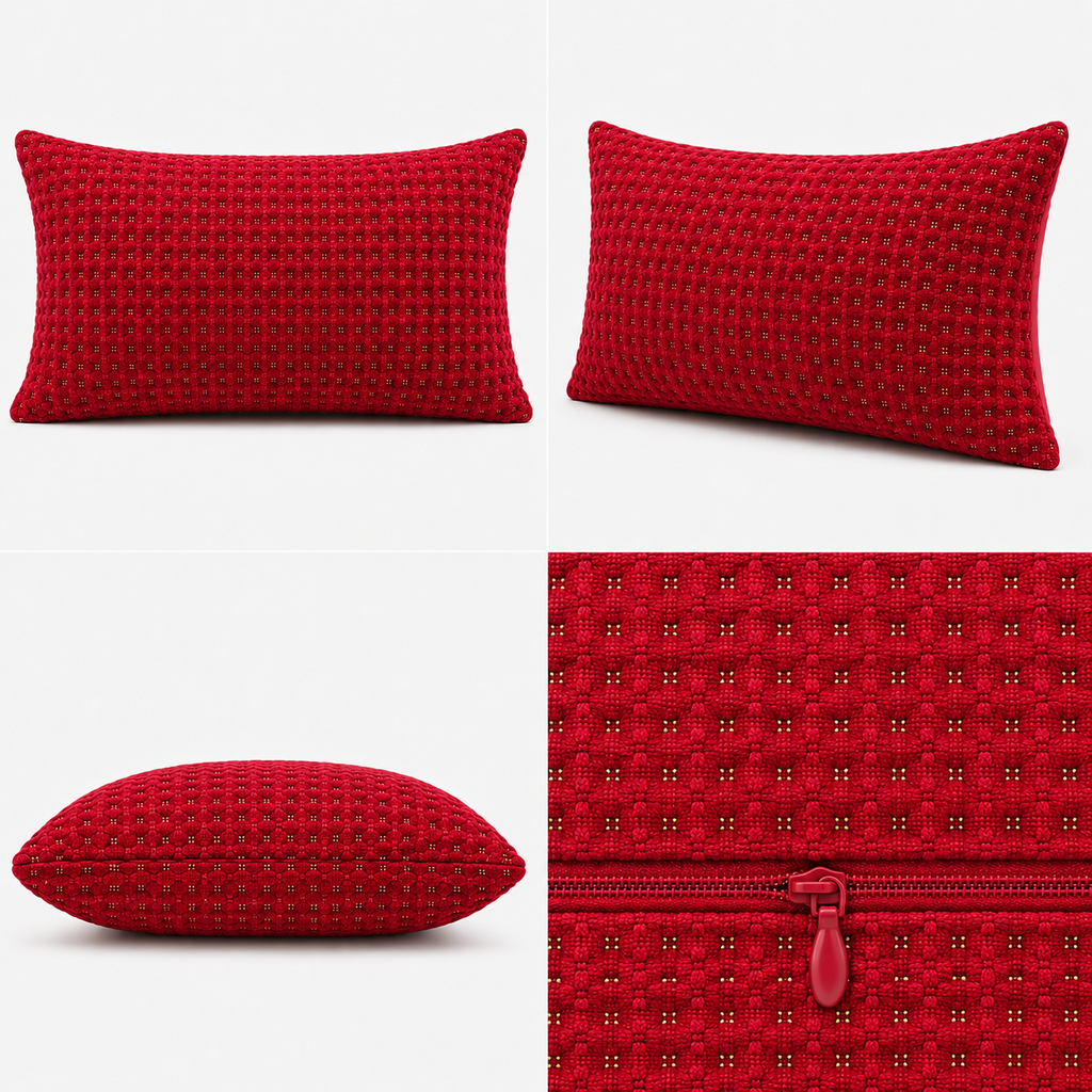 Regal Crimson Basket Weave