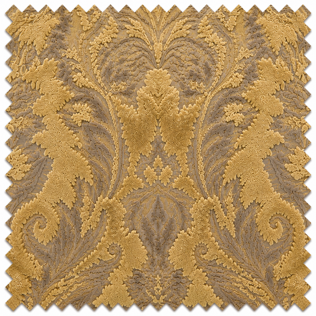 Gilded Chateau Damask Swatch