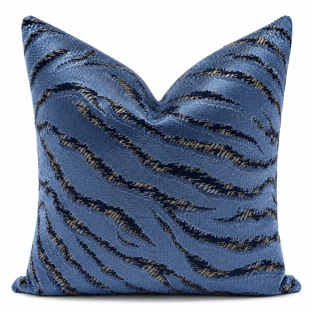 Azure Tapestry luxury pillow cover