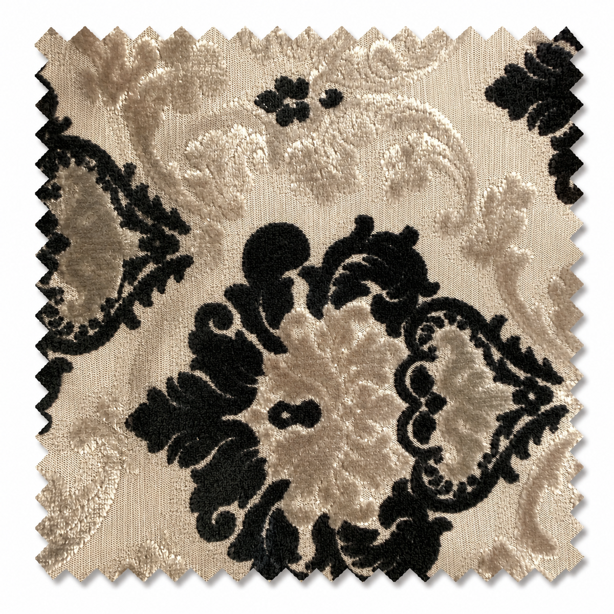Black Tie Damask Swatch