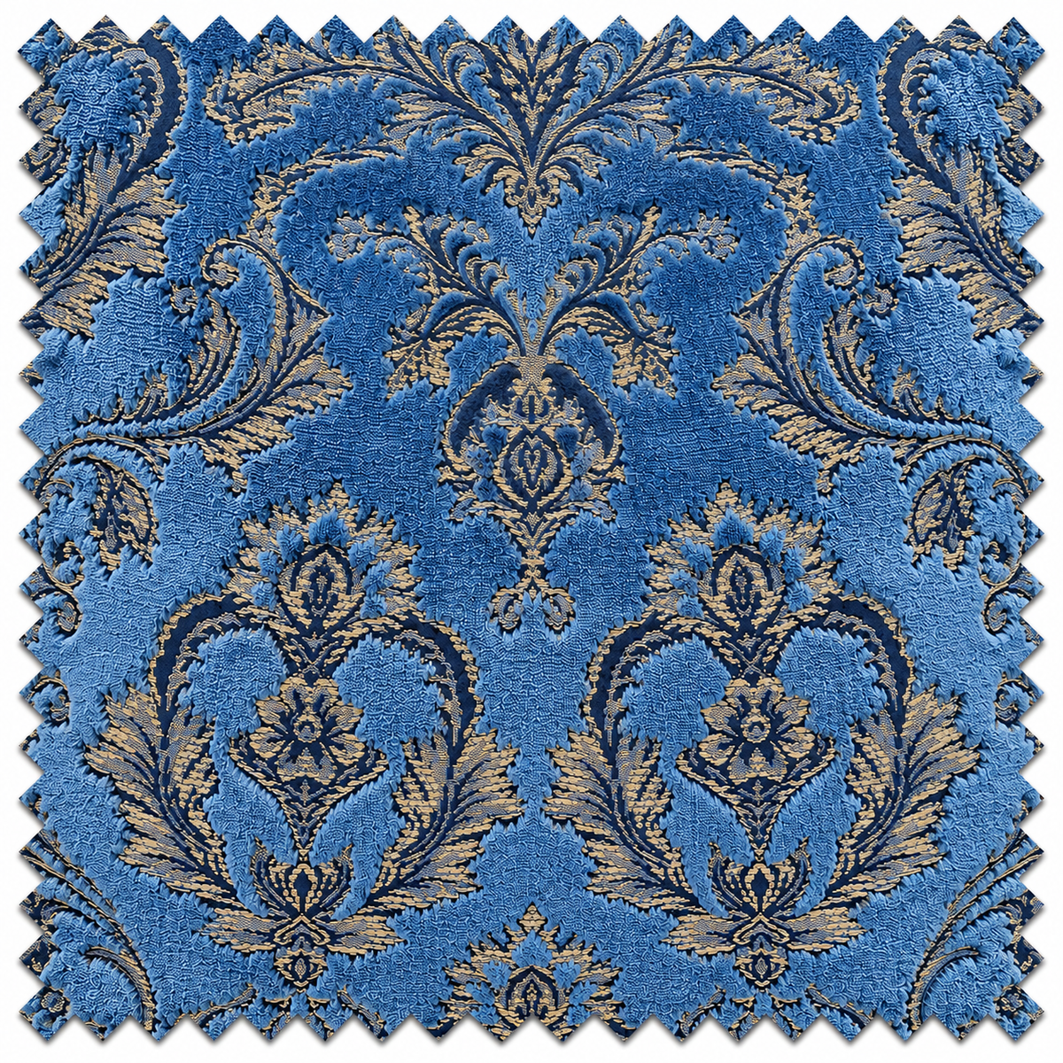Slate Versailles Damask Swatch