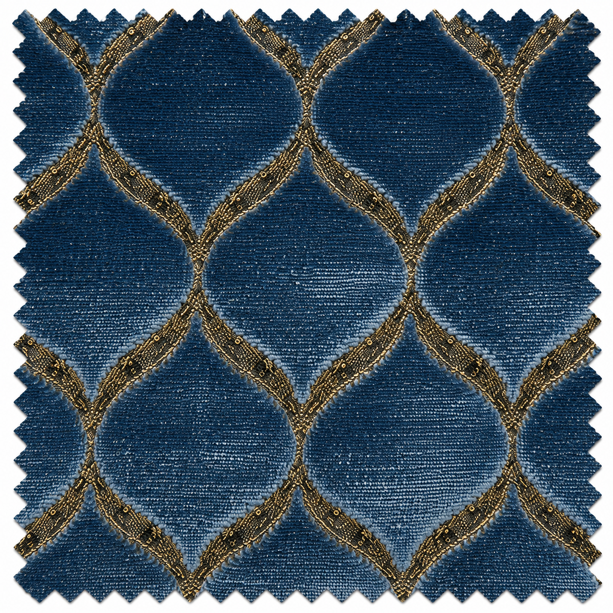 Cobalt Trellis Swatch