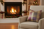 Kensington Plaid Pillow Full View Holiday