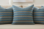 Santorini Weave Pillows Extreme Close-Up
